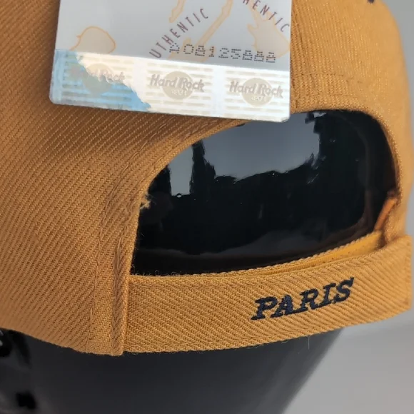 VTG Hard Rock Cafe "Paris" Adj Hat NWT! NOS Spellout 90's - Picture 4 of 10